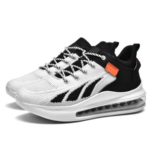 2024 Patent New Flyknit Plus-Size Wear-Resistant Anti-Slip Semi-Air Cushion Breathable Casual Running Shoes