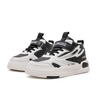 Best-Selling High-Top Canvas Shoes for Children (Boys and Girls) with Leather Upper, for Autumn and Winter, Fashionable and Trendy