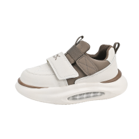 Best-Selling Leather Upper Air Cushion Shoes for Boys, Thick Sole Sports Shoes
