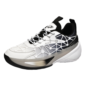 Glow-in-the-Dark Breathable Mesh Basketball and Running Shoes with Rubber Sole + MD, Friction Produces Sound