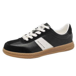 German Trainer Shoes with Top-Grain Leather Upper and Sheepskin Lining
