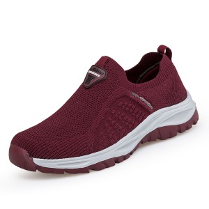 Summer Breathable Dad and Mom Shoes, Soft Sole, Comfortable, Lightweight, Elderly Walking Shoes