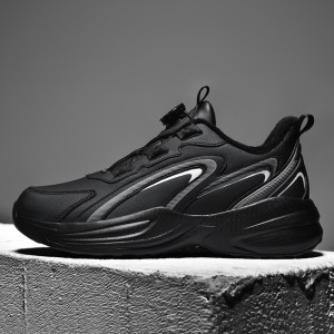 Trendy Microfiber Leather Outdoor Fleece-Lined Warm Sports Shoes