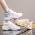 Breathable flyknit casual women's running shoes