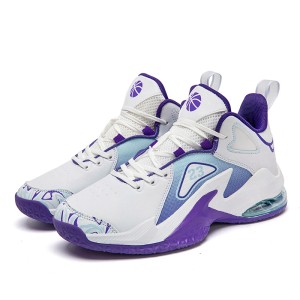Air cushion basketball shoes with rubber large air cushion for outdoor use