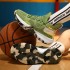 High-Quality Basketball Shoes with MD Popcorn Rubber Combo Sole, Produces Sound