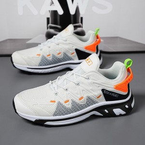 Outdoor trail running shoes breathable mesh cushioning rebound