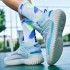 Glow-in-the-Dark Breathable Mesh Basketball Shoes with Luminous Sole and Rubber Outsole