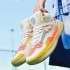 Glow-in-the-Dark Breathable Mesh Basketball Shoes with Luminous Sole and Rubber Outsole