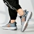 Side Profile Shoes, Summer Hollow Running Shoes for Men, Sports Casual Sneakers