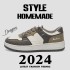 Second-Layer Leather Fashion Casual Sneakers