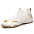 Electroplated Leather Upper Youth Training Football Shoes