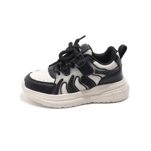 New Arrival Waterproof Leather Upper Children's Fashion Velcro Casual Sports Shoes